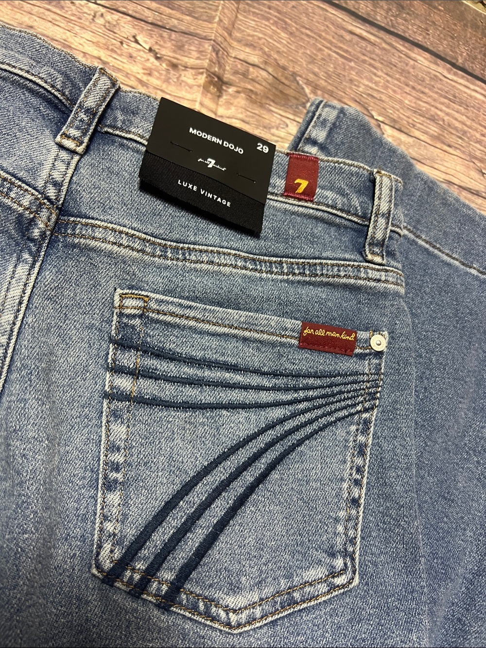 7 for all mankind new with tags size 29 blue women's jeans - Picture 5 of 5